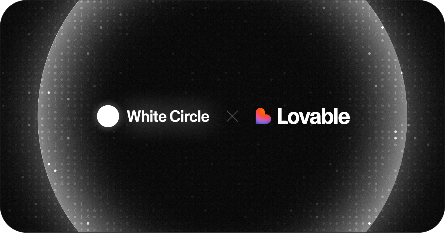White Circle and Lovable logos